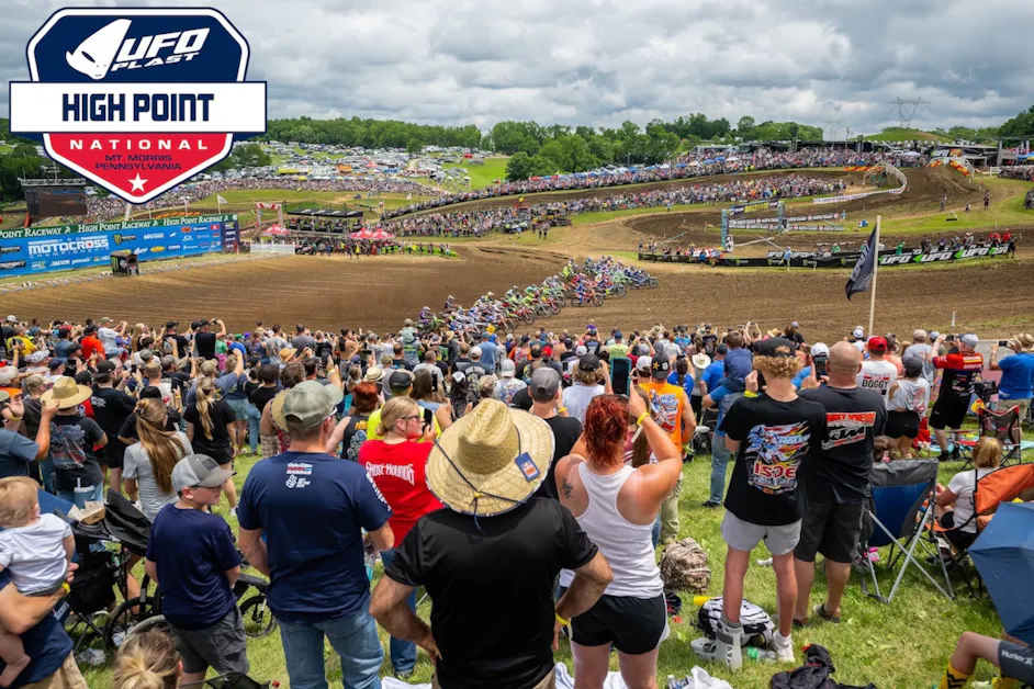 High Point Raceway “Country Club of Motocross” to Host Welcome Fans This Weekend with Title Support from UFO Plast