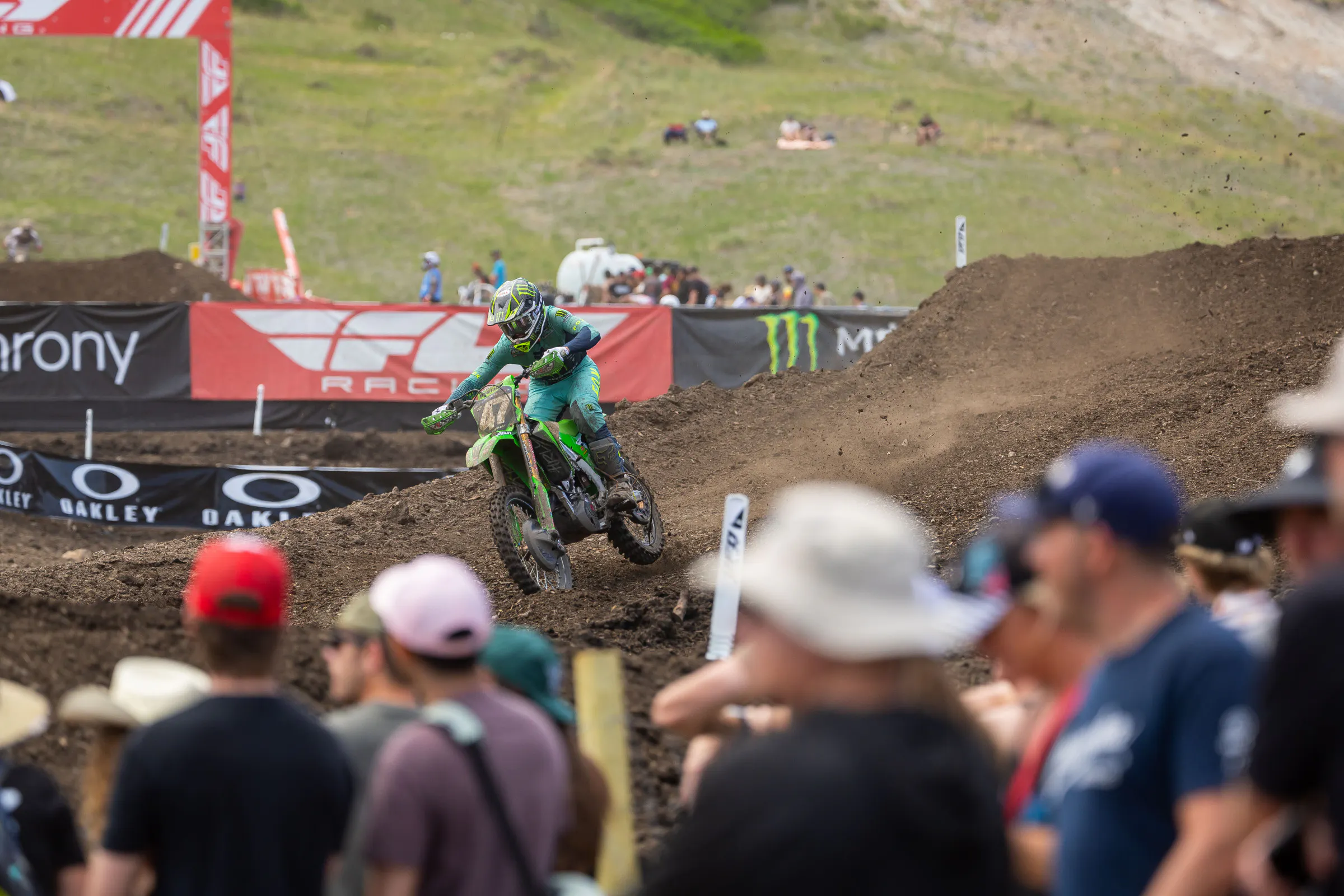 Watch: Levi Kitchen Gets Sideways But Stays Up, Charges Forward to Win Thunder Valley Moto 1