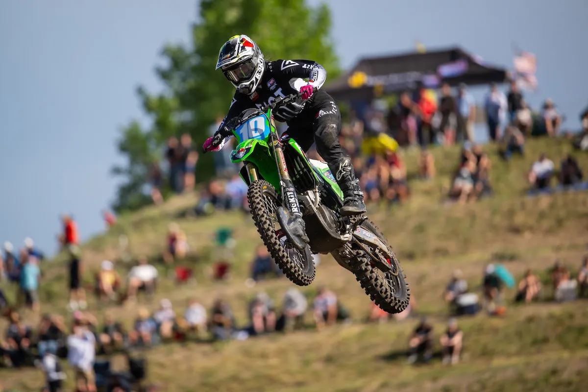 Australian Taylah McCutcheon became the newest face to land on the podium at Thunder Valley, doing so in just her second WMX start.