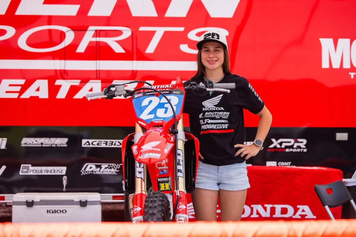 Highly touted prospect Mayla Herrick will make her pro debut with SLR Honda at High Point, where she'll celebrate her 17th birthday with her first WMX gate drop.