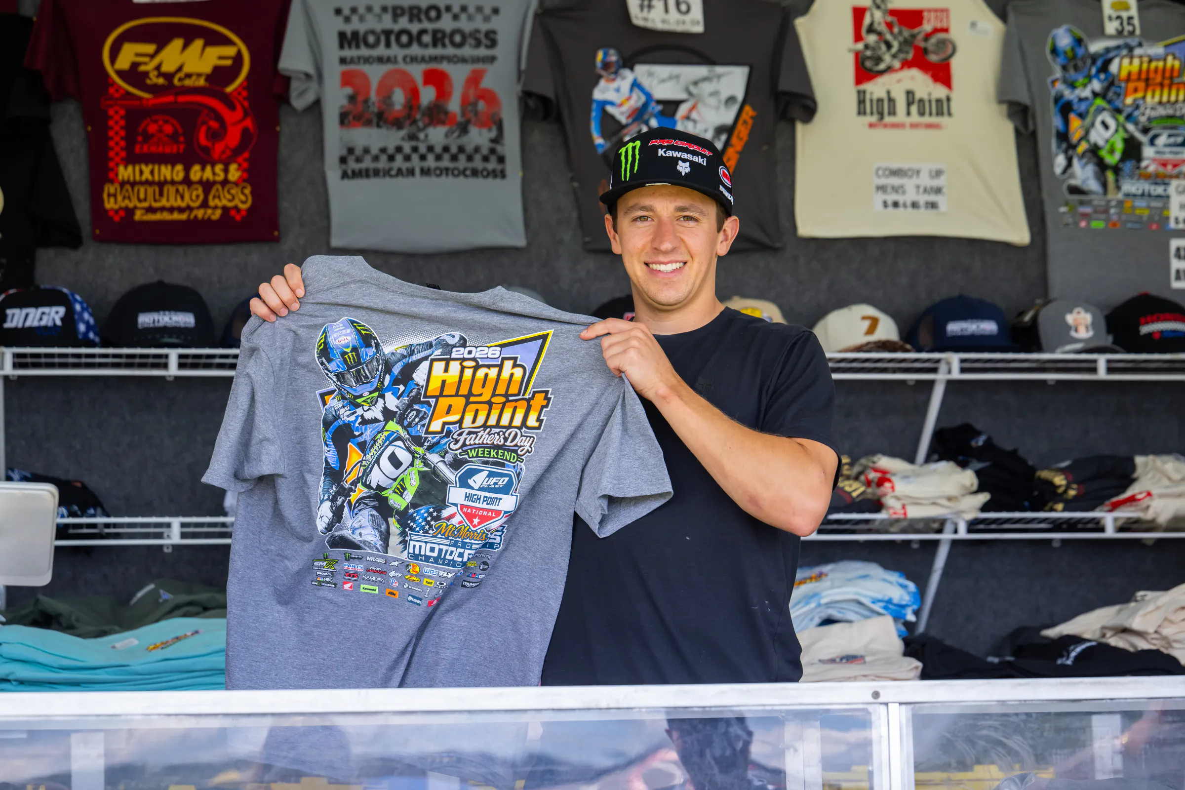 Seth Hammaker is on the event T-shirt for this weekend.