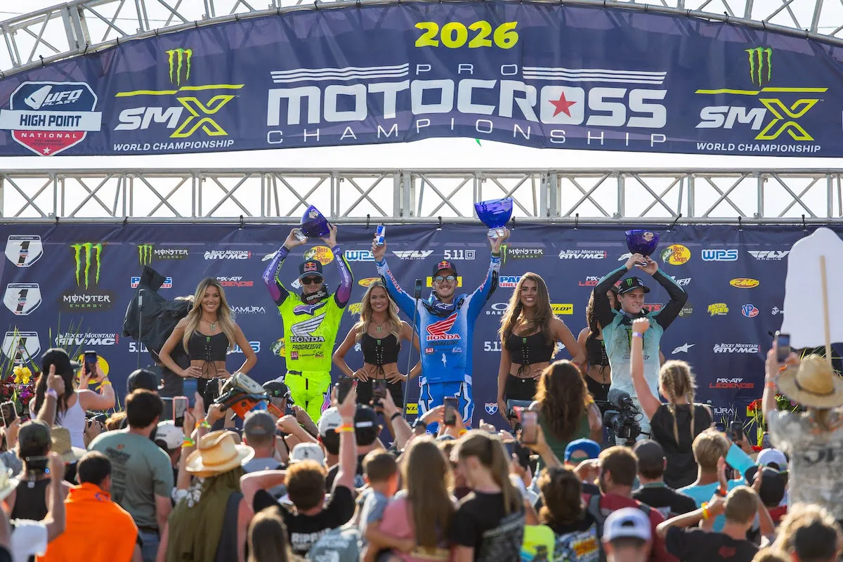 450 Class overall podium.