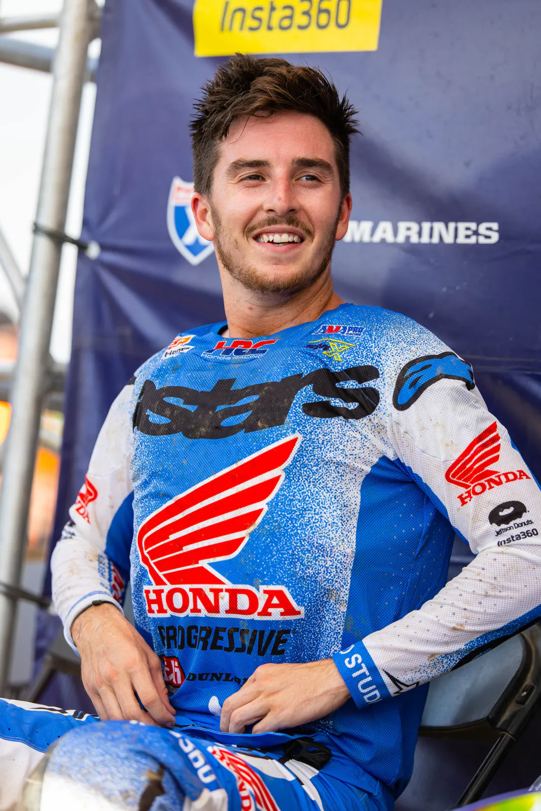 It was all smiles for Hunter Lawrence after a 1-1 day.&nbsp;