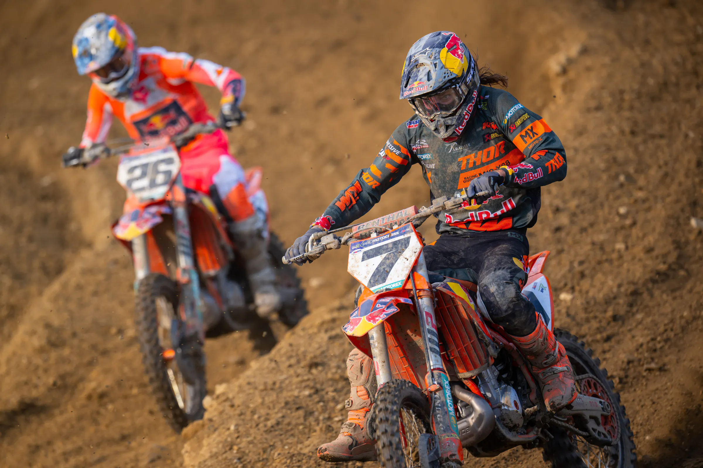 Plessinger bested Prado in a huge battle in the second moto to go 6-4 for fifth overall.