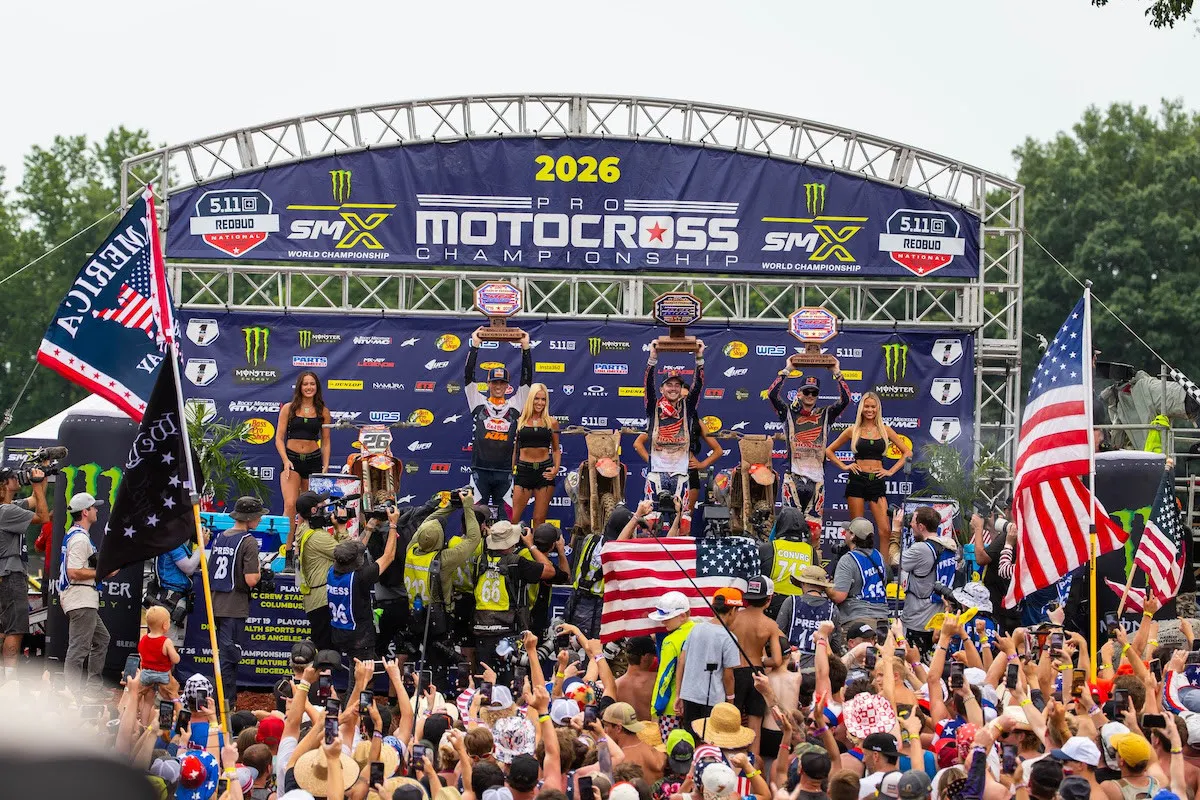 RedBud's 450 podium.
