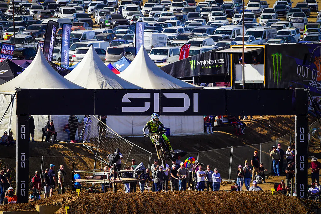 Janis Reisulis put his Yamaha into third. 
