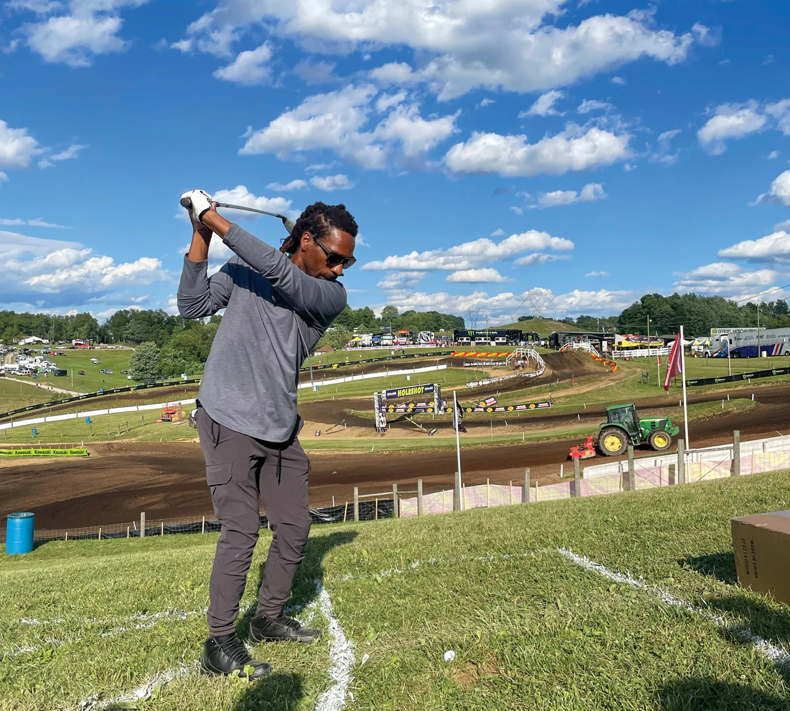 James Stewart shouts, &ldquo;Fore!&rdquo; Er, sorry, &ldquo;Seven!&rdquo;