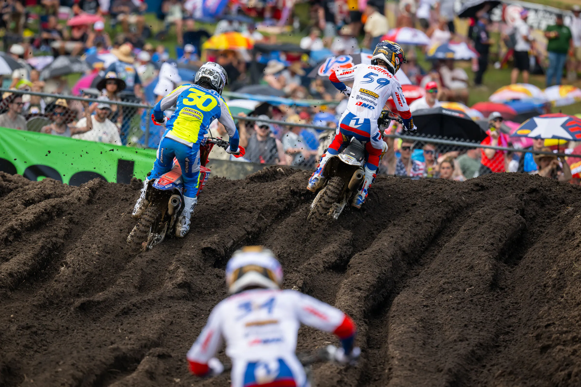 Heavy rains fell the day before the race, making RedBud shape up differently than it normally does.
