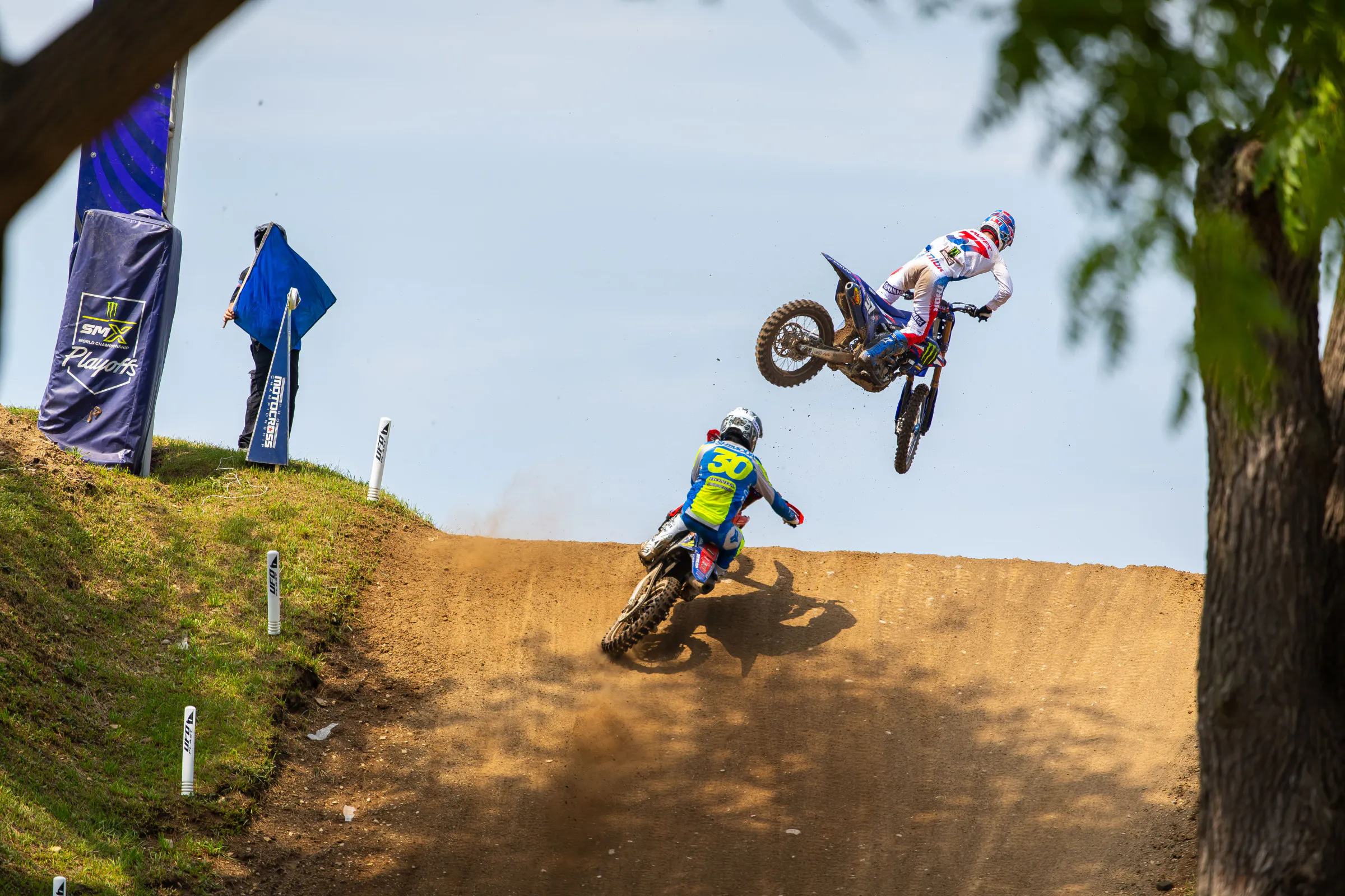 After three moto wins in a row, Jo Shimoda put an end to Cole Davies' momentum by catching and passing him at RedBud.&nbsp;