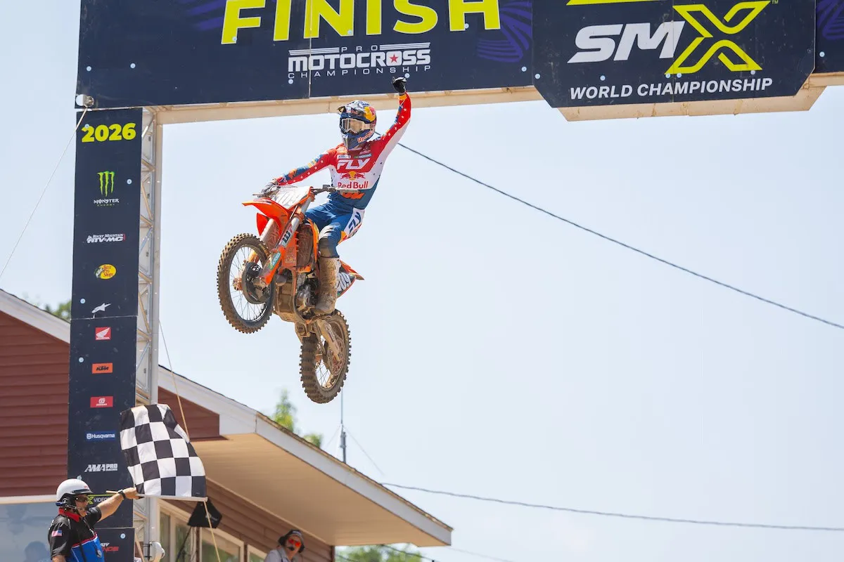 Coenen won the first moto by over 30 seconds!