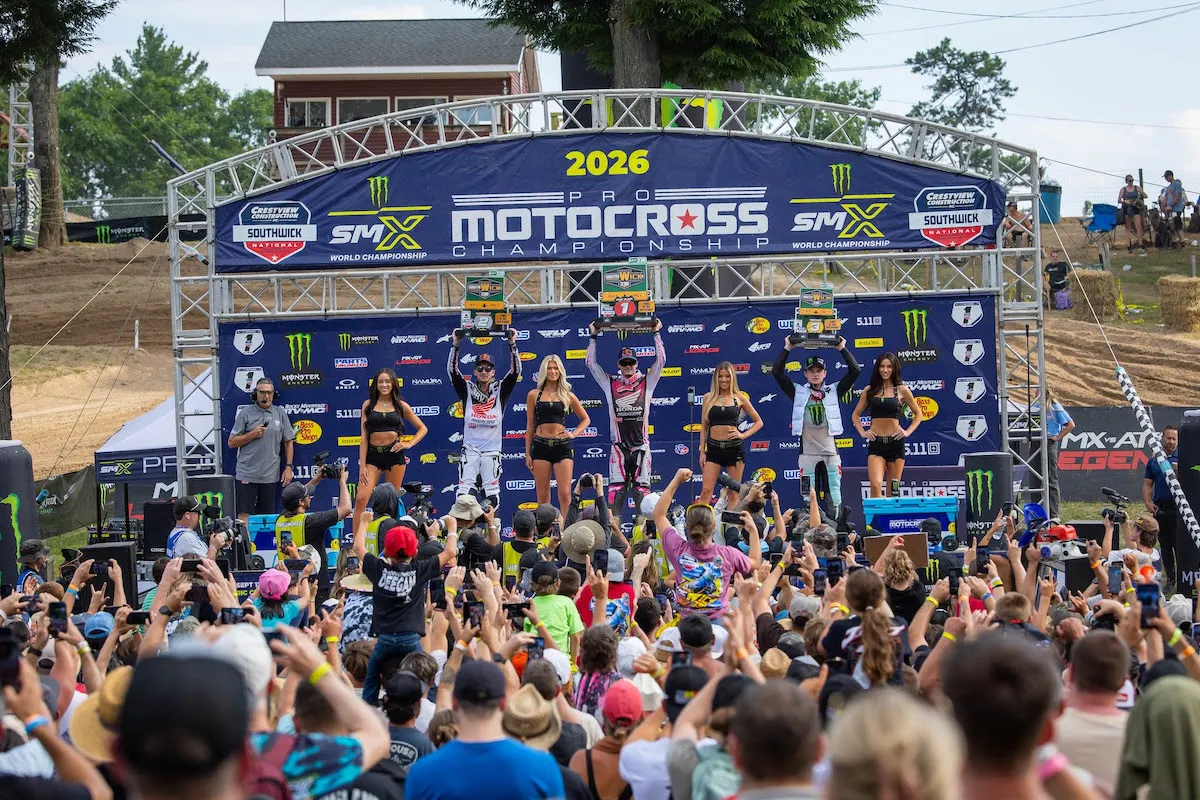 The 450 podium.