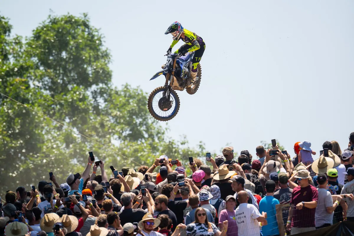Cole Davies will carry the red plate into the 250 class this weekend.
