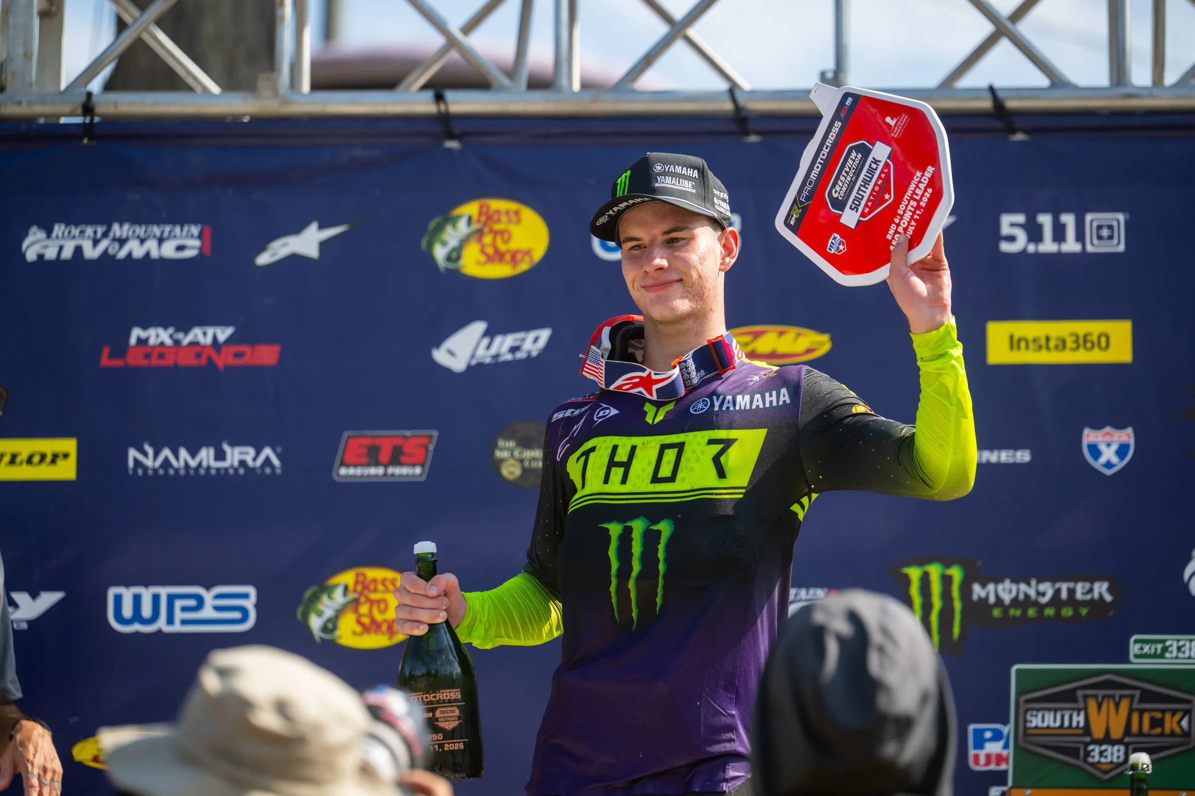Cole Davies with the red plate for the first time in his Pro Motocross career.&nbsp;