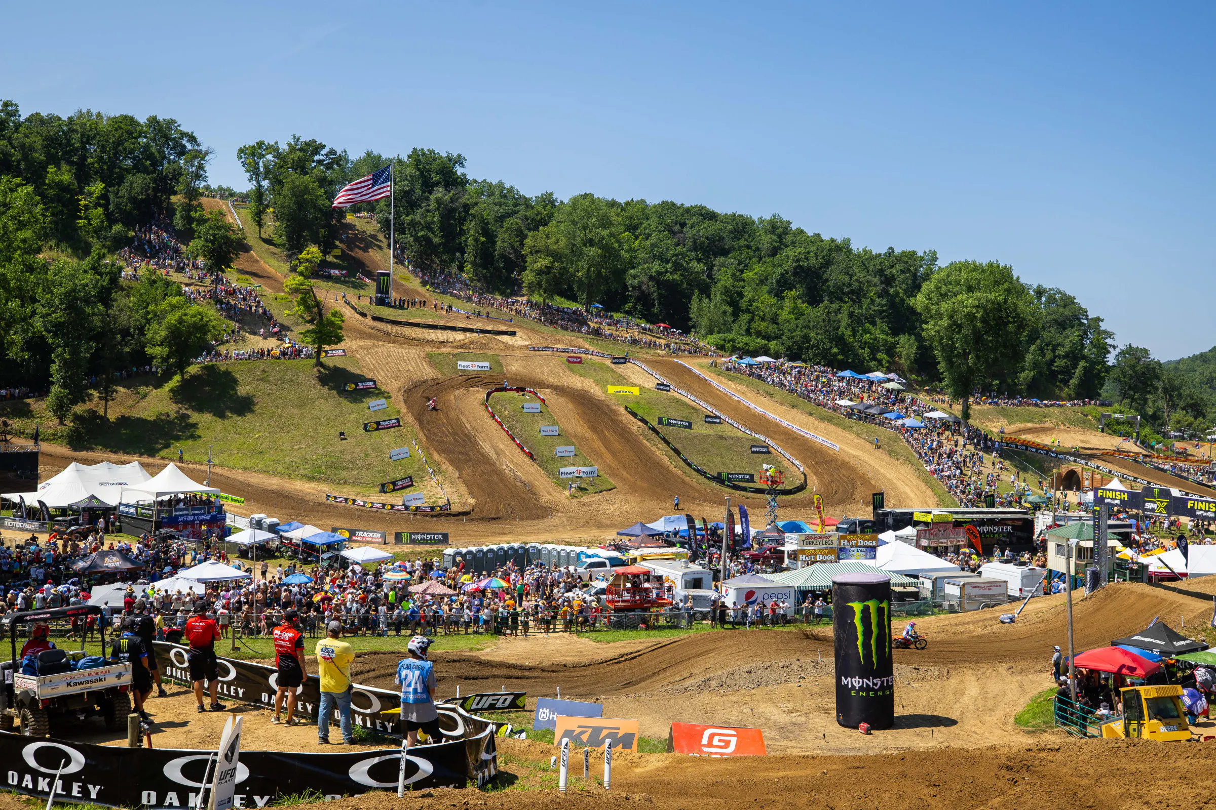 The layout at Spring Creek was substantially different than in years past.