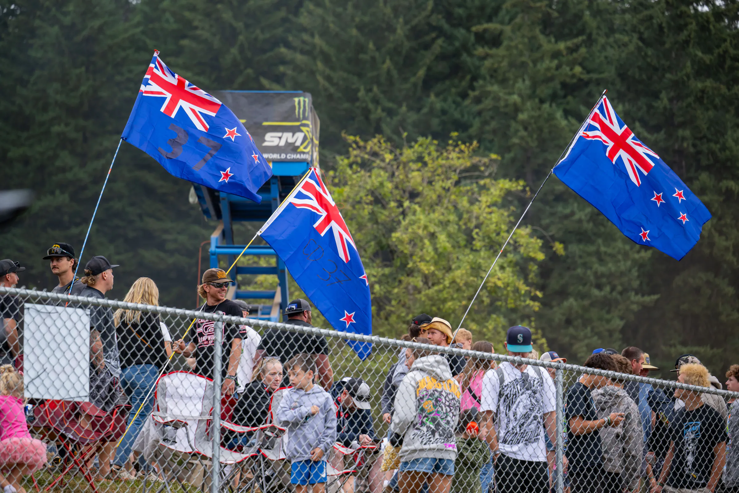 The Cole Davies support crew.