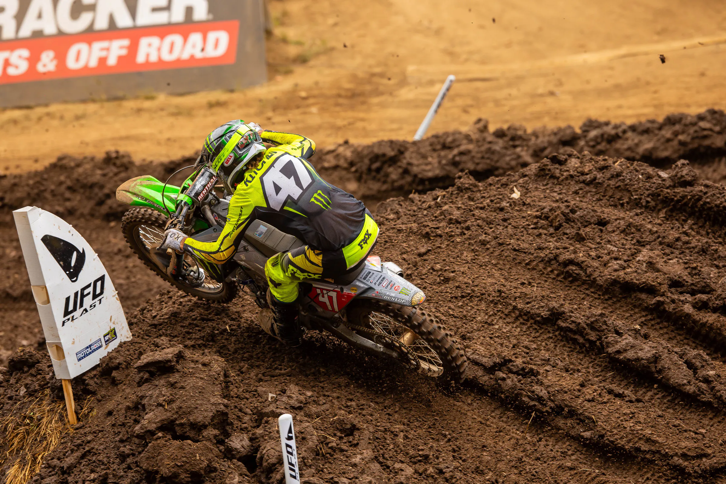 In the postrace press conference Kitchen joked that he'd need a 450 to get better starts.