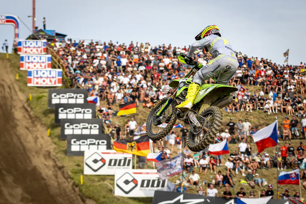 Romain Febvre on the podium again.