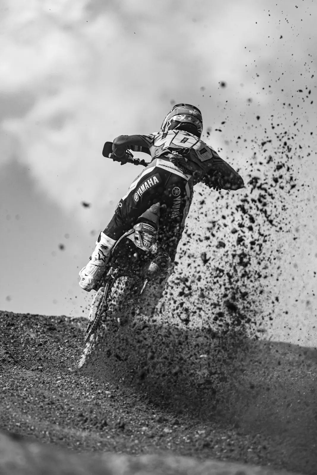 Caden Dudney at the 2025 Unadilla National, his first pro race ever.
