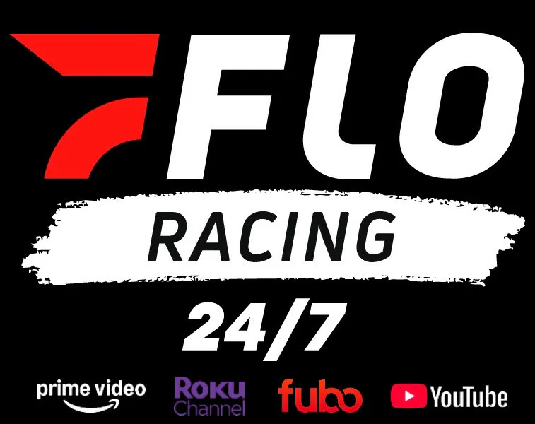 The FloRacing 24/7 dedicated streaming channel is available for free on Prime Video, The Roku Channel, Fubo, and YouTube.