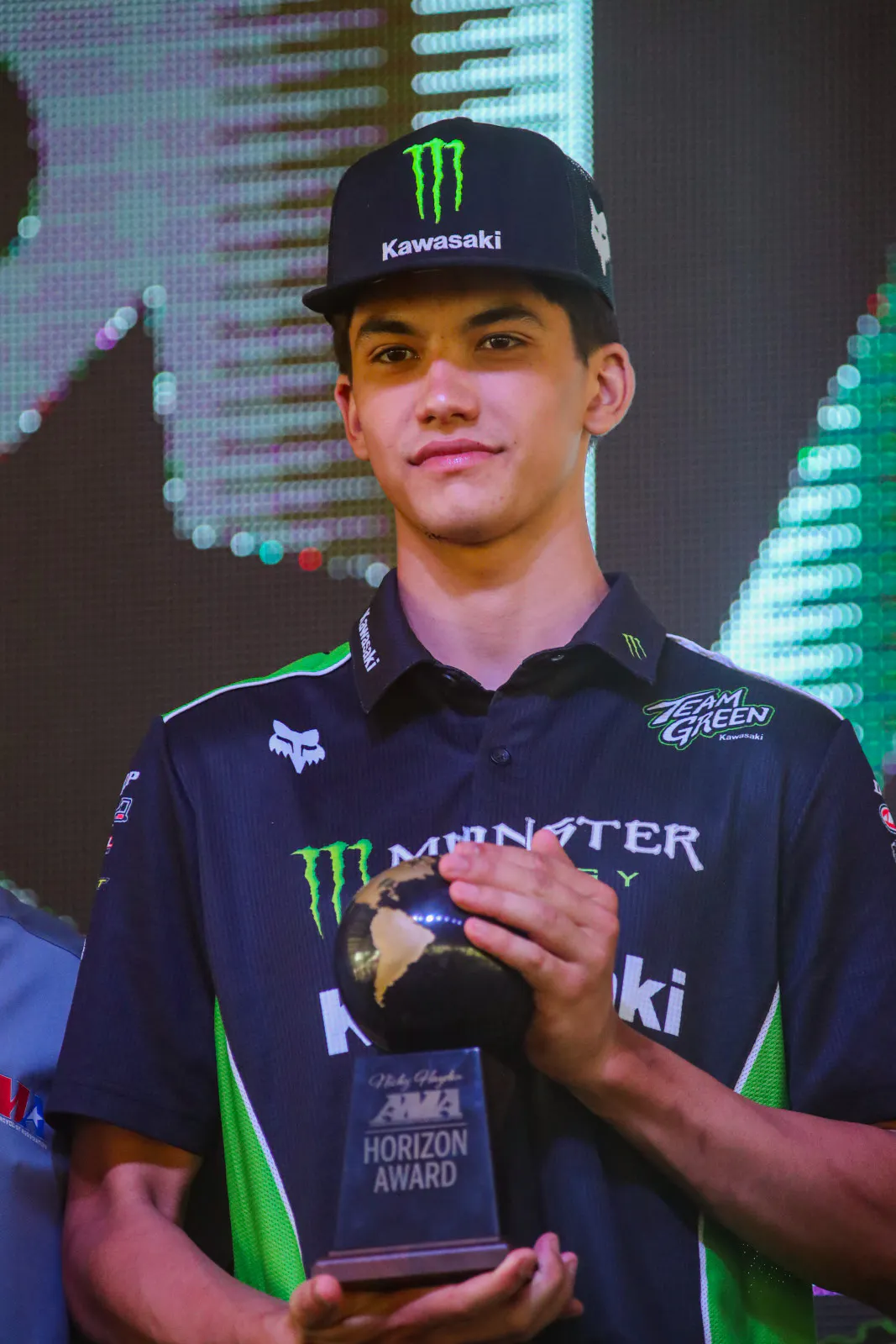 Enzo Temmerman (Kawasaki) won the 2025 Nicky Hayden AMA Motocross Horizon Award.