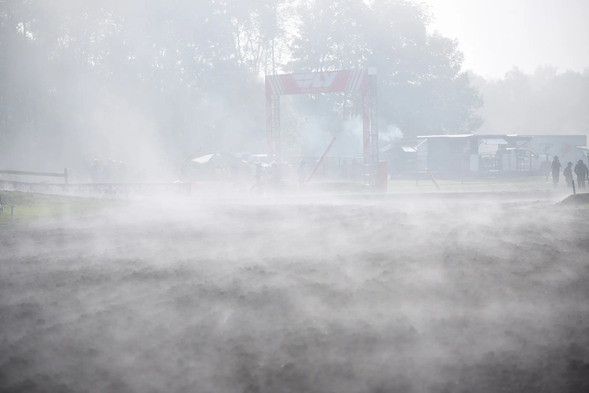 Foggy start to the morning today at Unadilla MX!