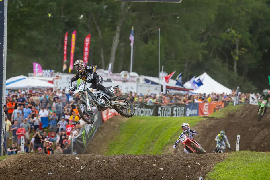 Casey Cochran on Unadilla National: "Well… holeshot to absolutely KO. Thankful to be mostly okay and nothing broken"