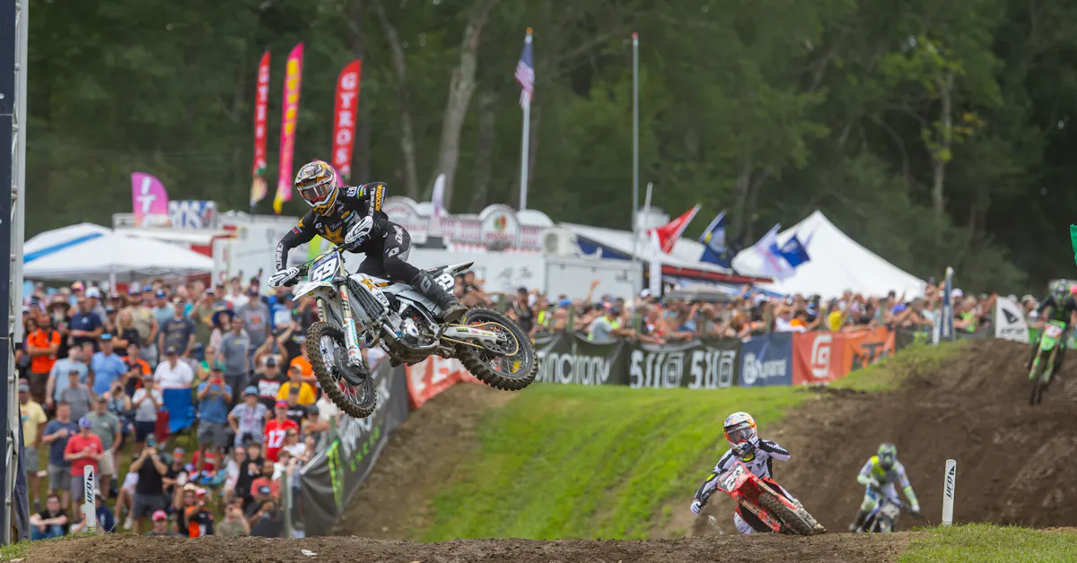 Casey Cochran on Unadilla National: "Well… holeshot to absolutely KO. Thankful to be mostly okay and nothing broken"