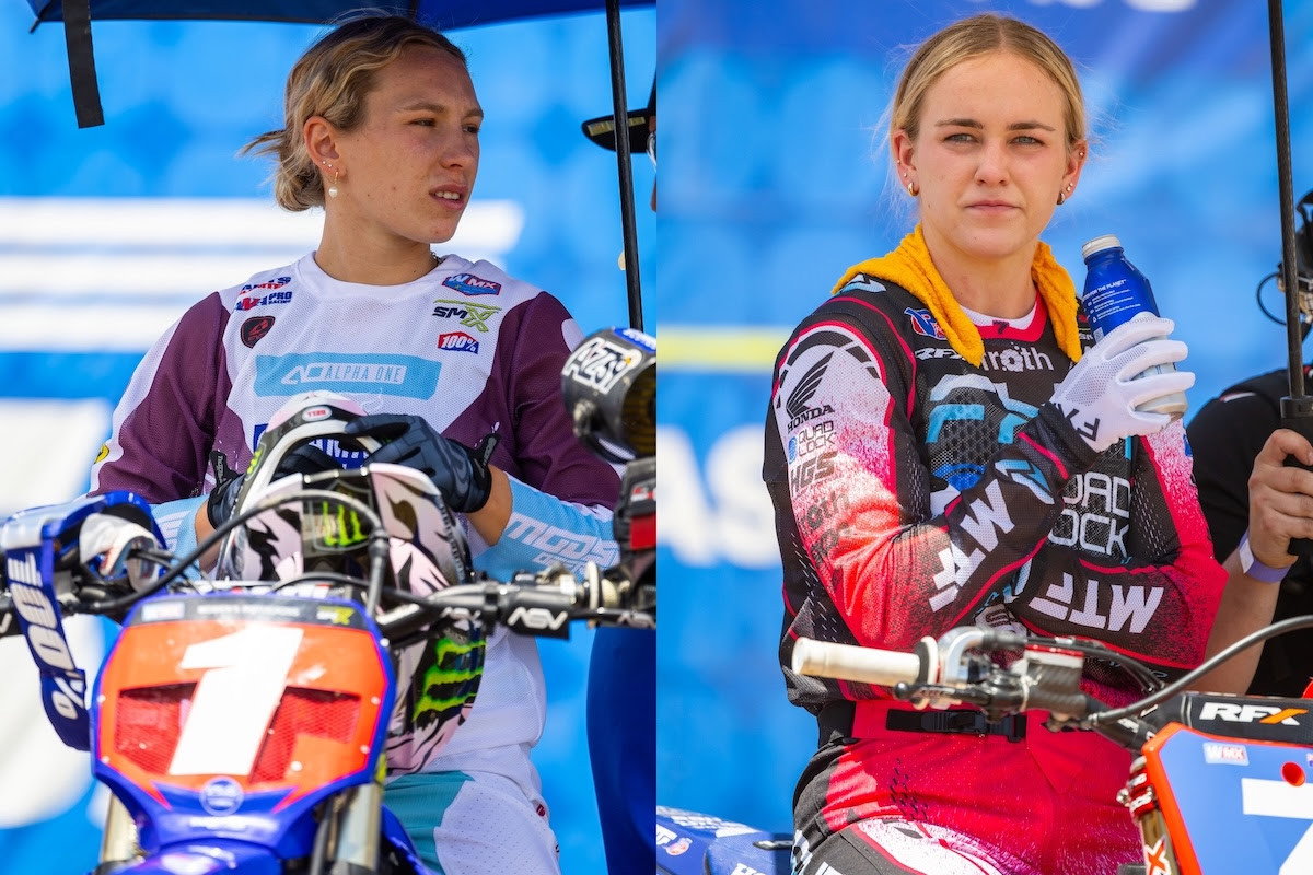 The WMX title fight between Turner (left) and Cannon is also on deck this weekend. 