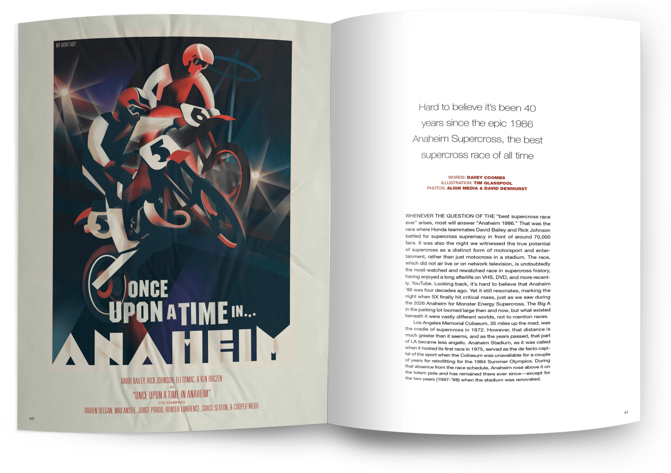 Racer X Magazine Feature Spread