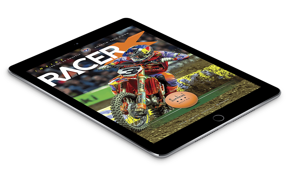 Racer X Illustrated April 2026 on iPad