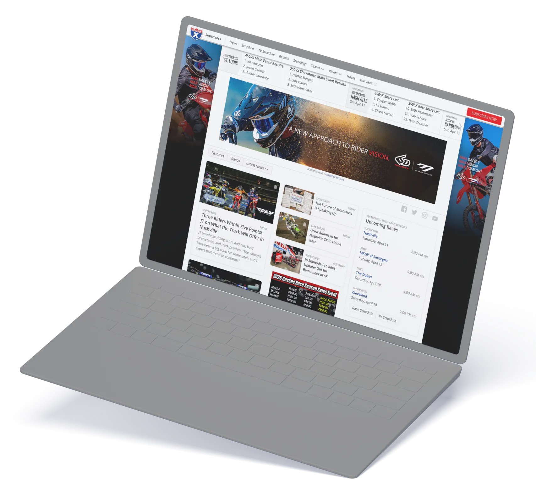 Racer X Online Website